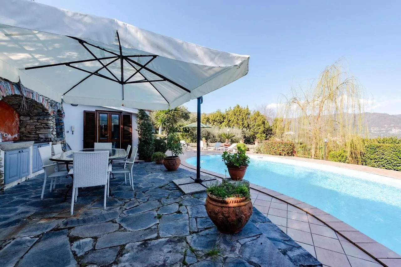 Villa Renetta With Swimming Pool And Jacuzzi And Parking Rapallo