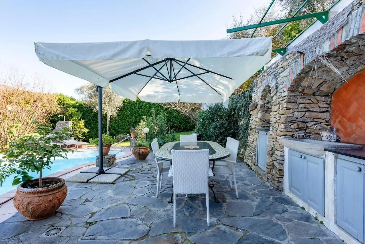 Villa Renetta With Swimming Pool And Jacuzzi And Parking Rapallo