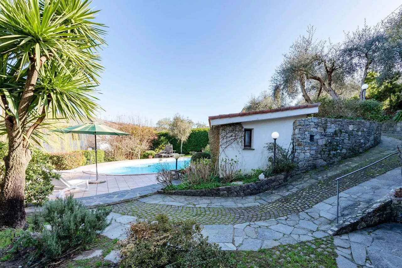 Villa Renetta With Swimming Pool And Jacuzzi And Parking Rapallo Apartment